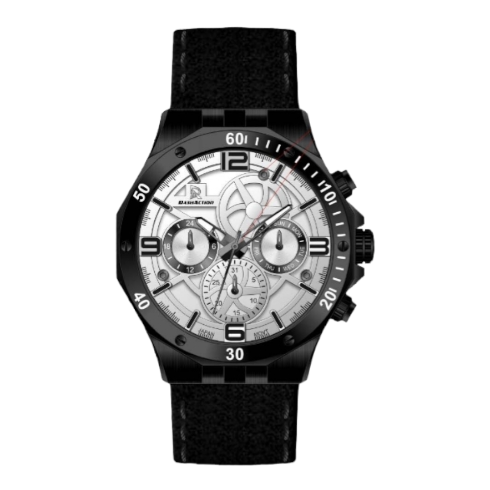 Buy DASH ACTION WATCH-MEN-LEATHER-CHRONOGRAPH-D1945-LBB - Dash